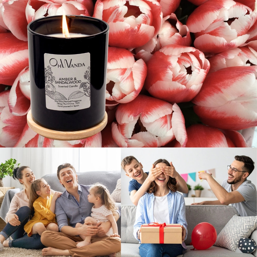 Duftlys Ohwanda Amber & Sandalwood 180g