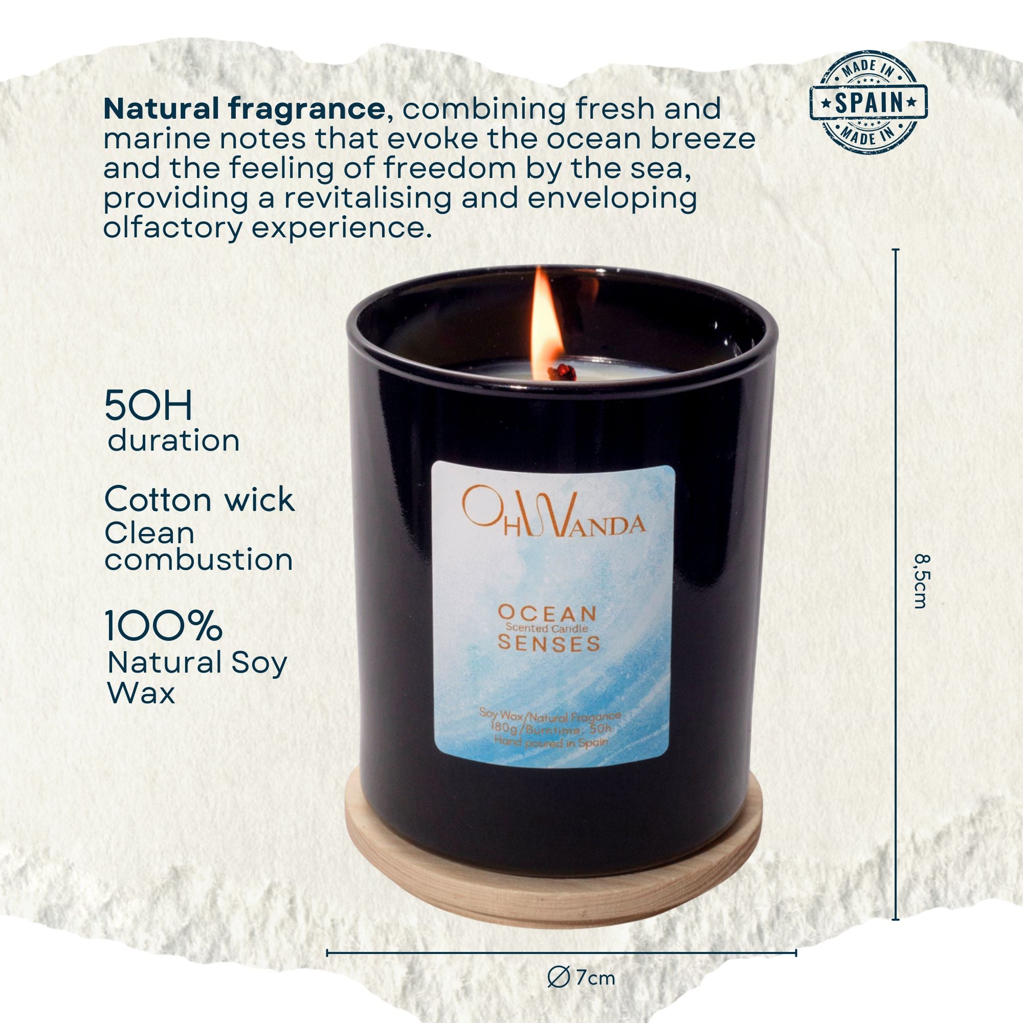 Duftlys Ohwanda Ocean Senses 180g