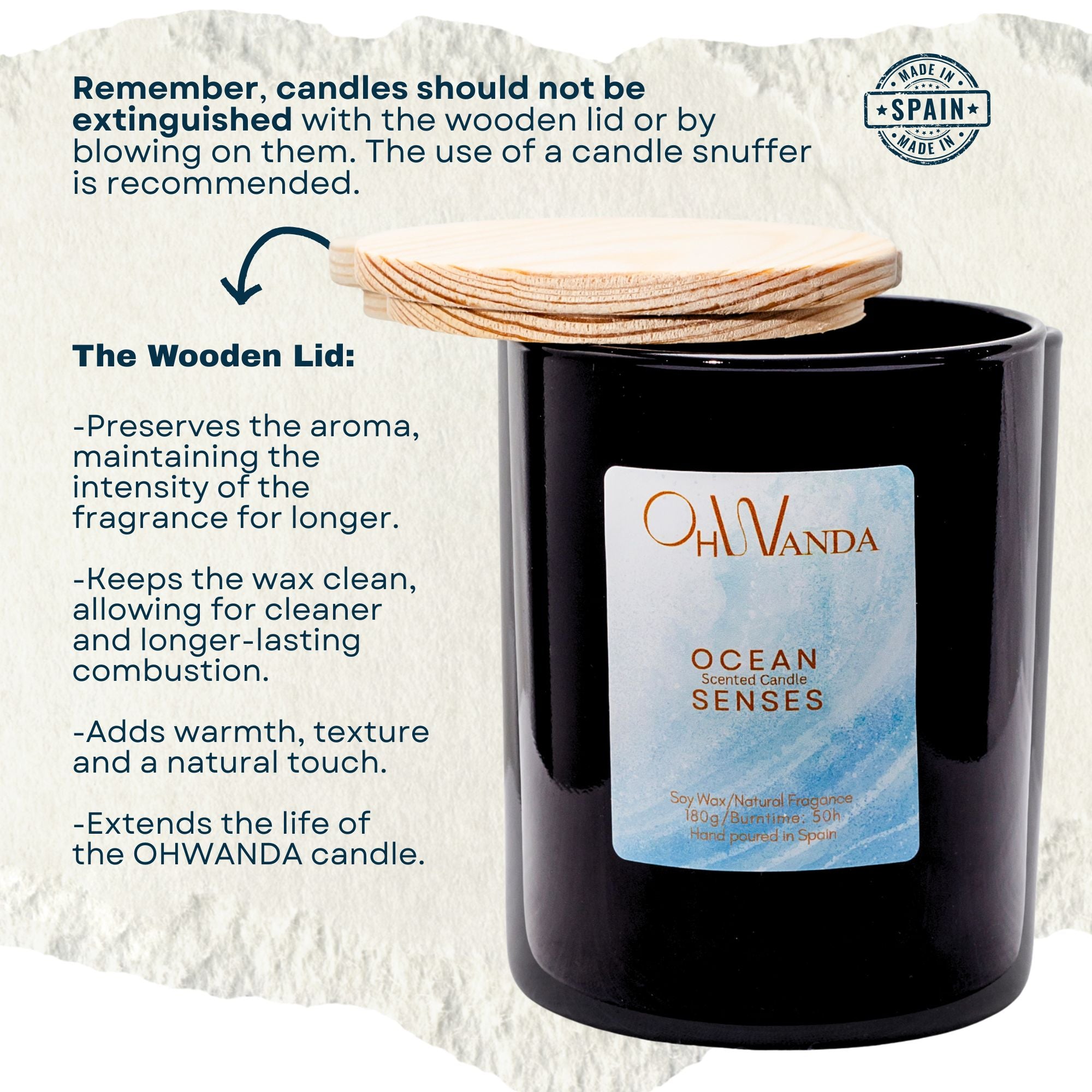Duftlys Ohwanda Ocean Senses 180g