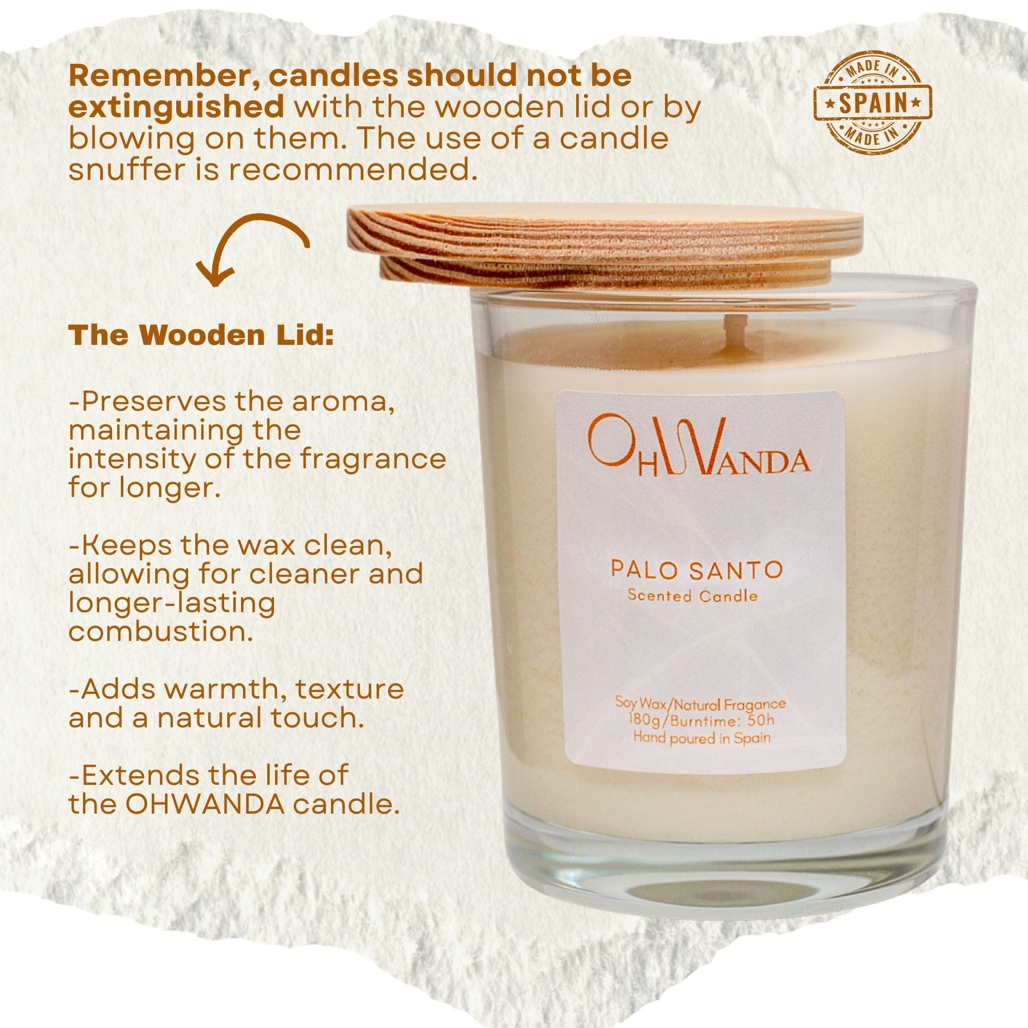 Duftlys Ohwanda Palo Santo 180g